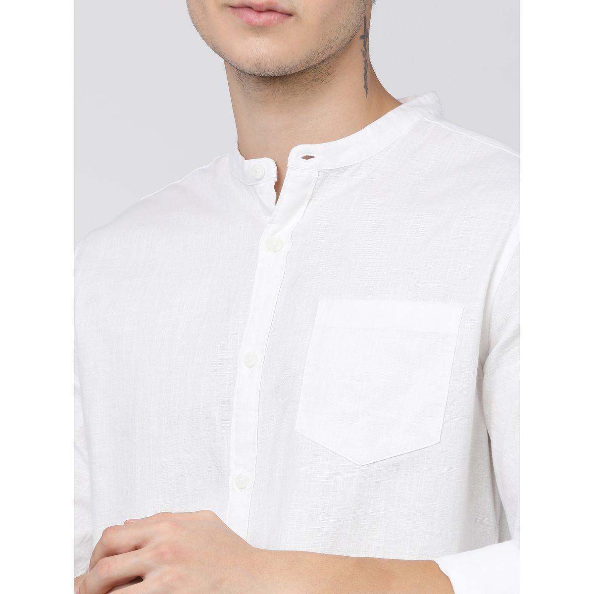 قميص سادة بياقة ماندارين كيتش × ستايلي-men-clothing-shirts-image-5