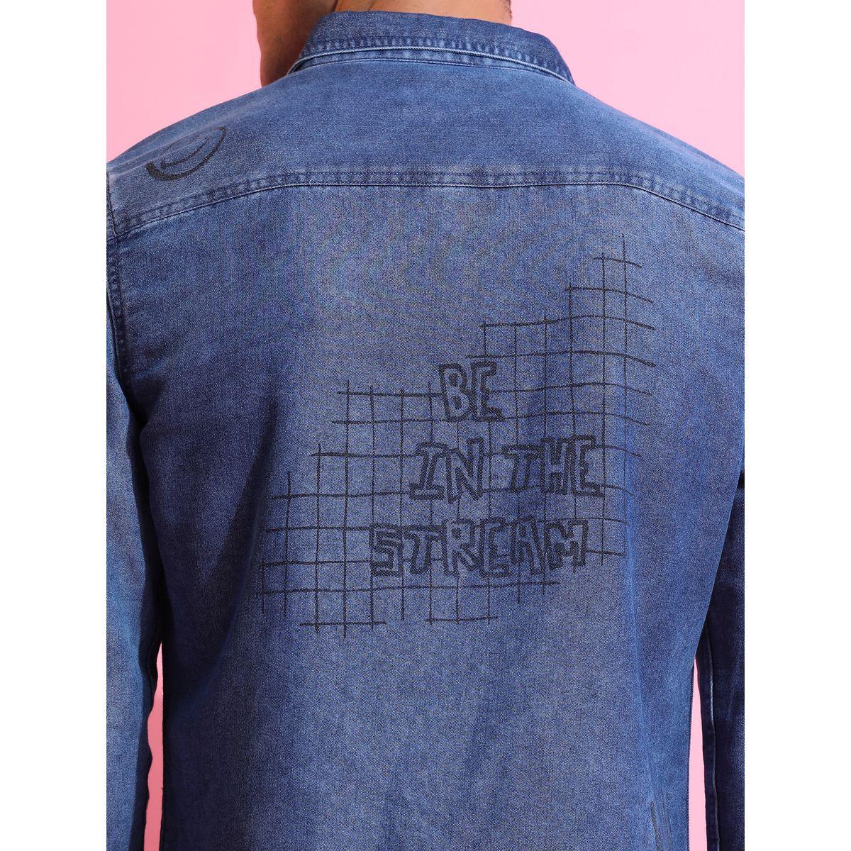 Ketch X Styli Slim Fit Graphic Print Denim Casual Shirt-men-clothing-shirts-image-7