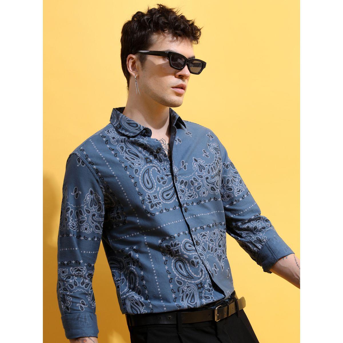 قميص بقصة سليم فت كيتش × ستايلي-men-clothing-shirts-image-1