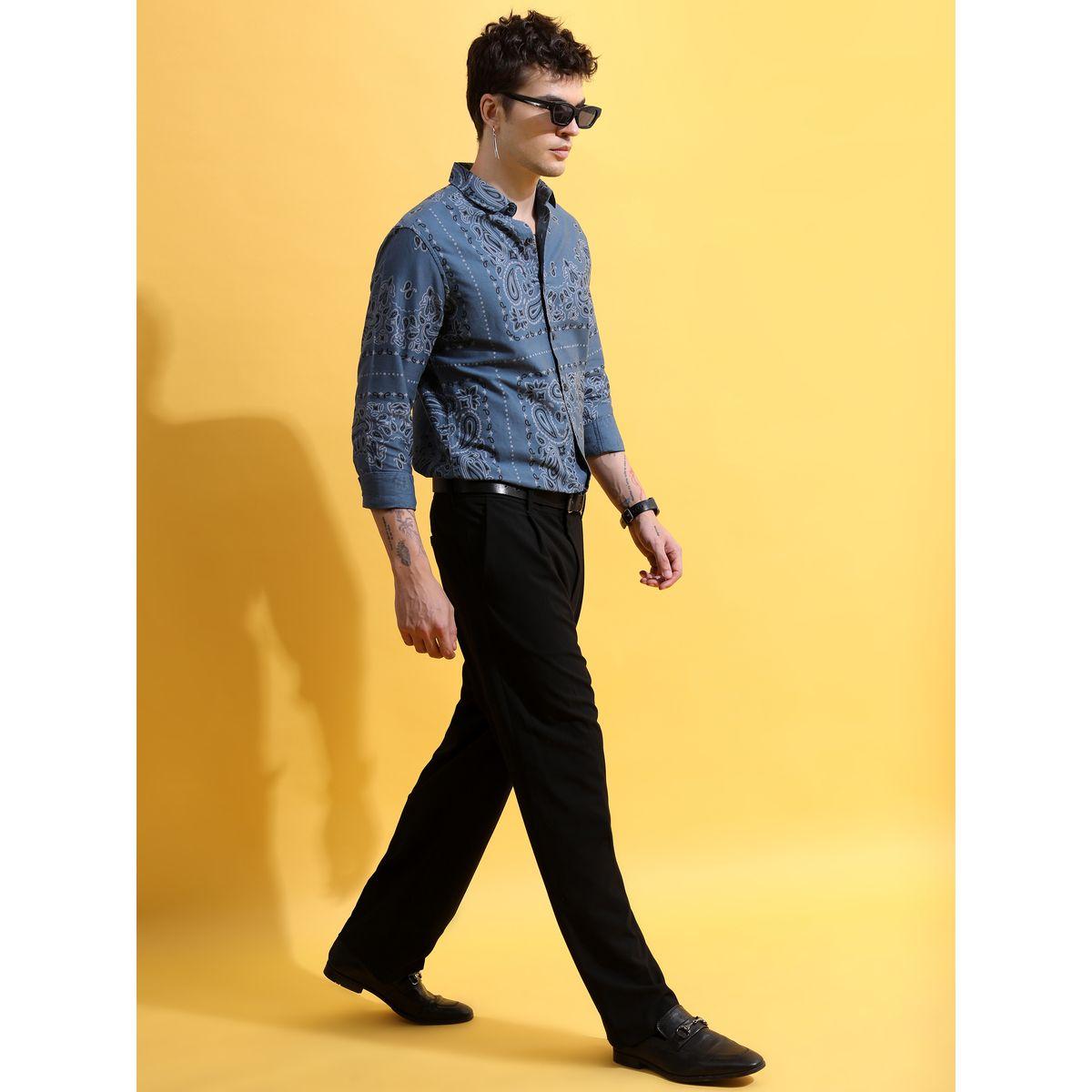 قميص بقصة سليم فت كيتش × ستايلي-men-clothing-shirts-image-2
