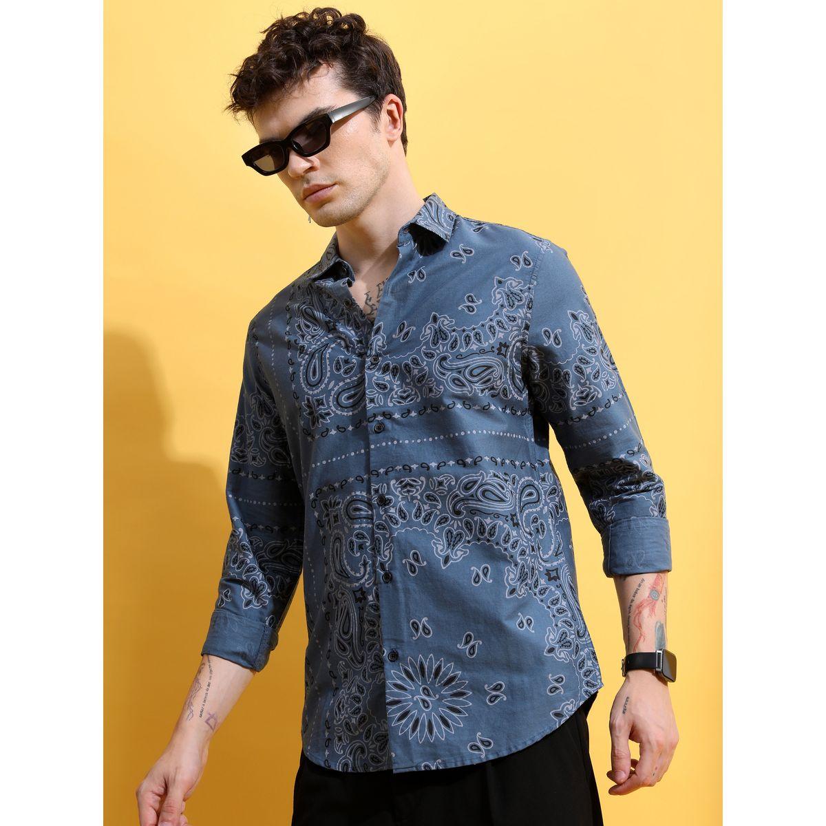 قميص بقصة سليم فت كيتش × ستايلي-men-clothing-shirts-image-4