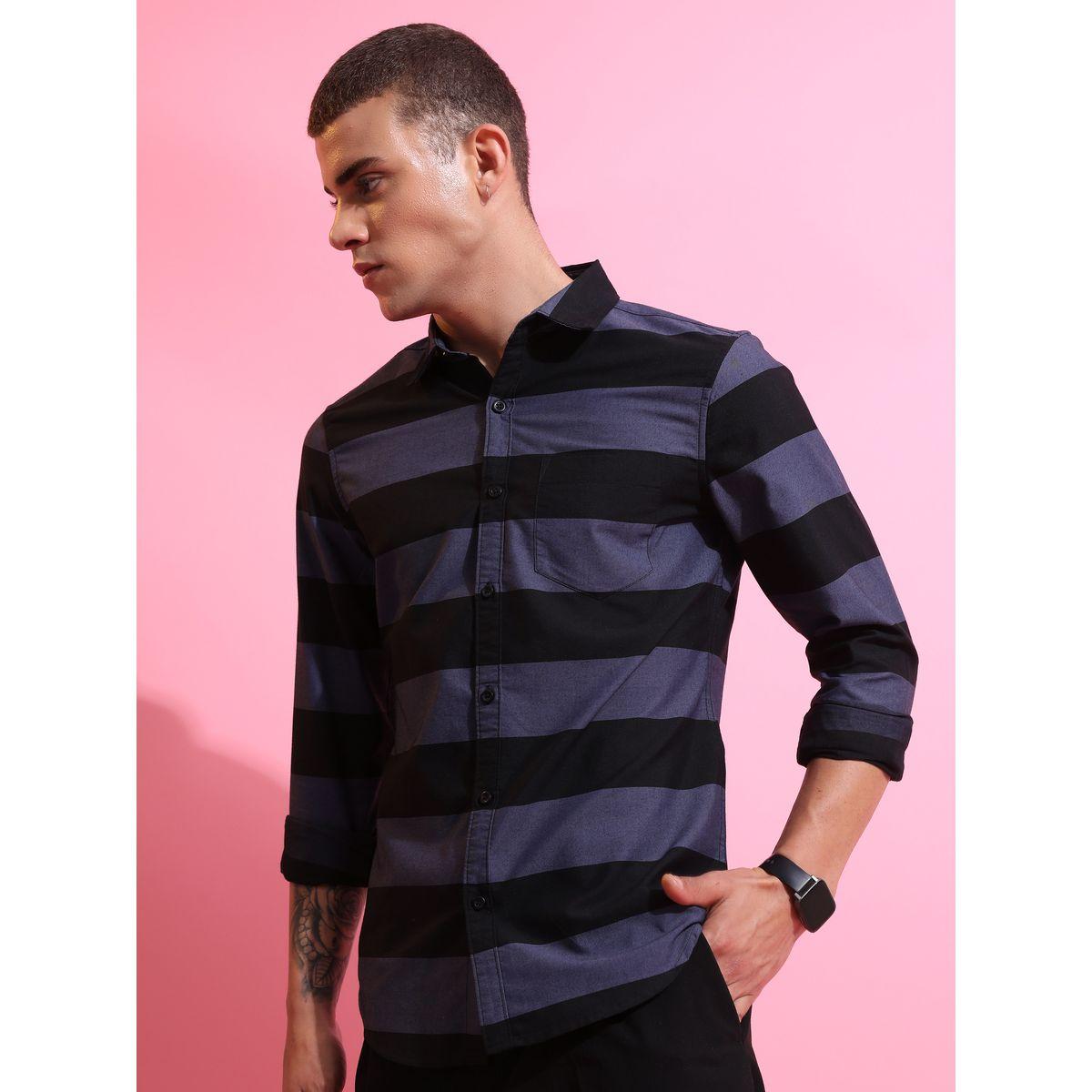 Ketch X Styli Striped Slim Fit Casual Shirt-men-clothing-shirts-image-4