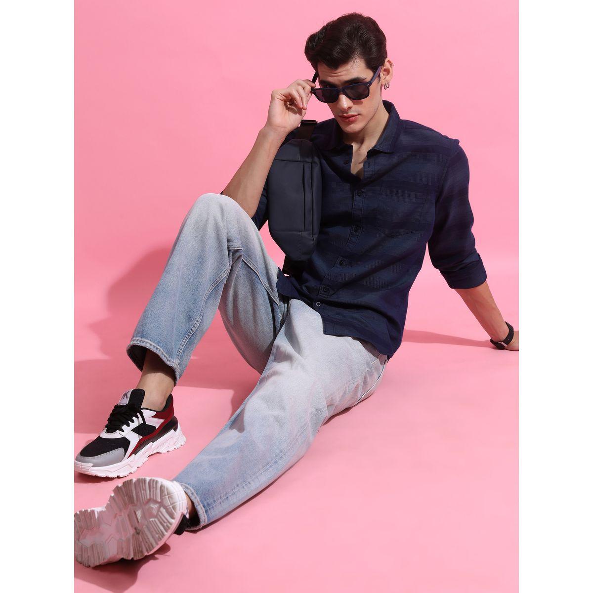 Ketch X Styli Slim Fit Striped Print Casual Shirt-men-clothing-shirts-image-2