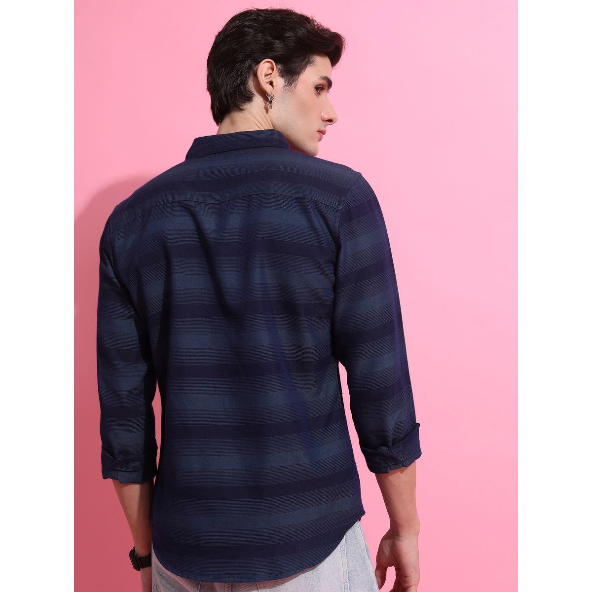 Ketch X Styli Slim Fit Striped Print Casual Shirt-men-clothing-shirts-image-3