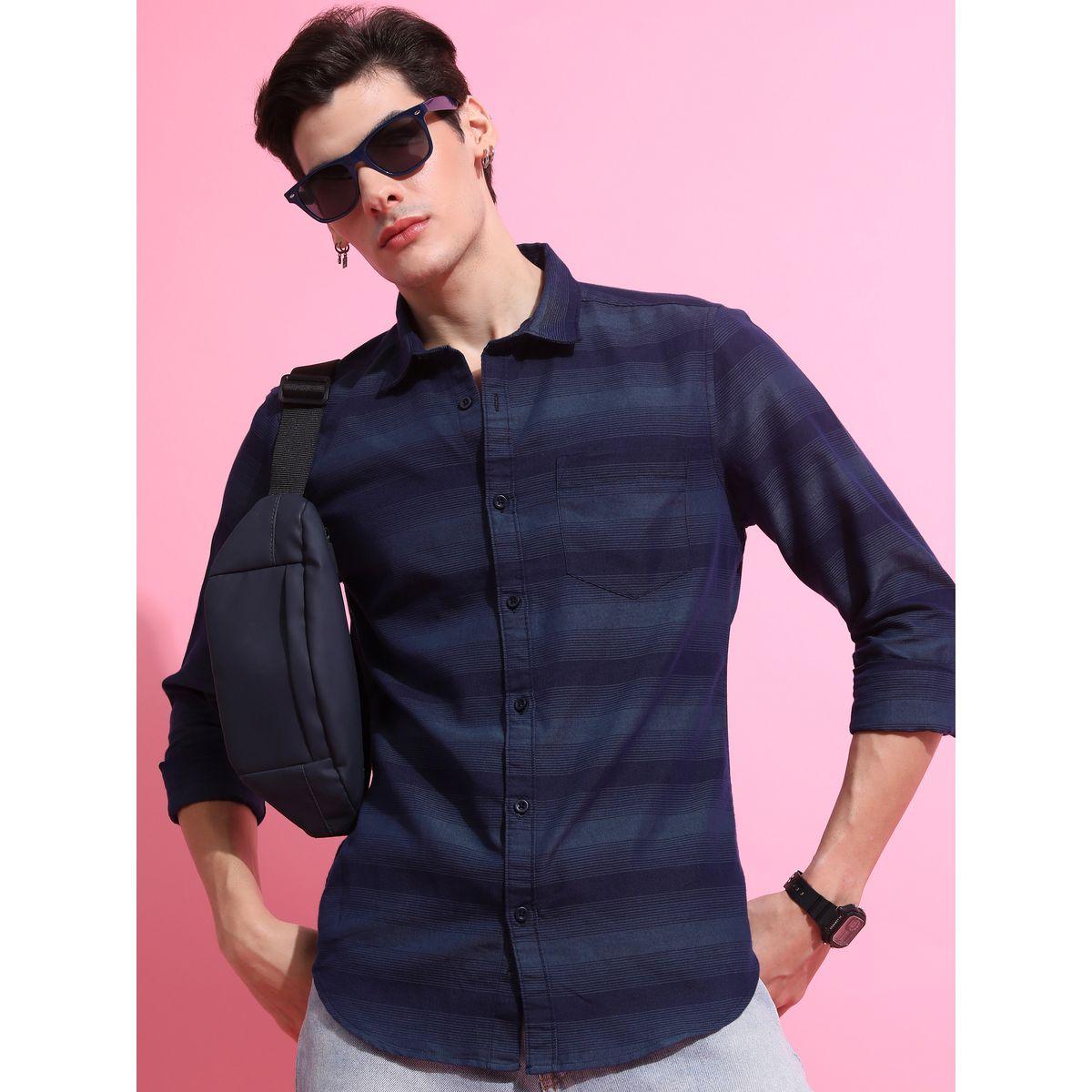 Ketch X Styli Slim Fit Striped Print Casual Shirt-men-clothing-shirts-image-4