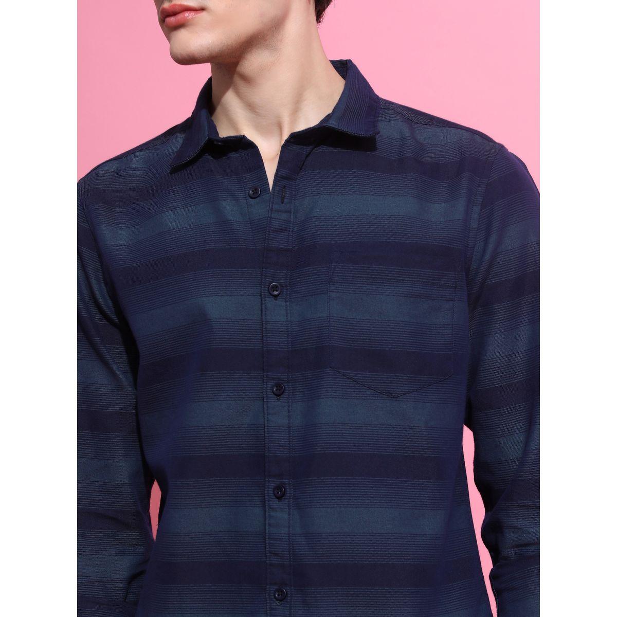 Ketch X Styli Slim Fit Striped Print Casual Shirt-men-clothing-shirts-image-5