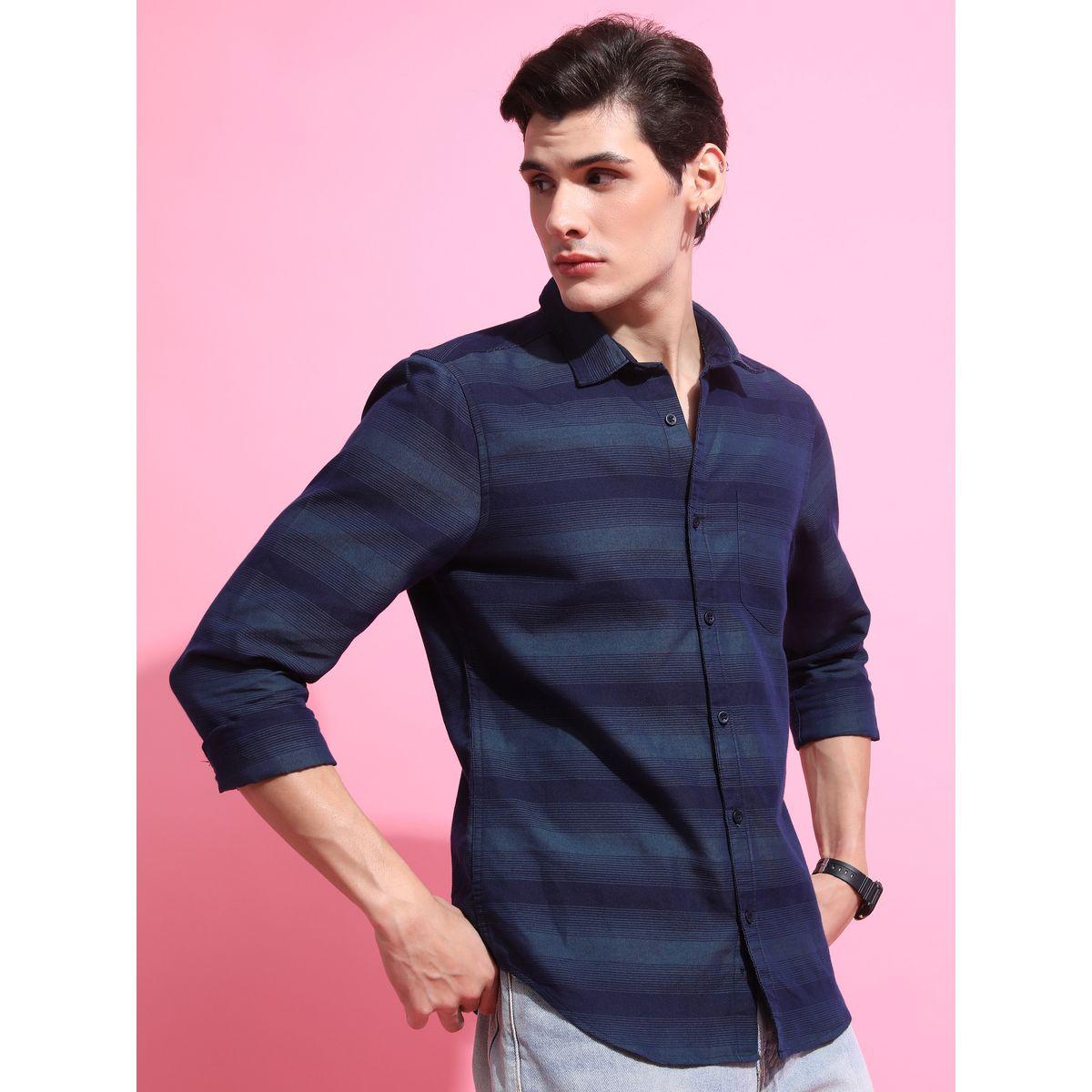 Ketch X Styli Slim Fit Striped Print Casual Shirt-men-clothing-shirts-image-6
