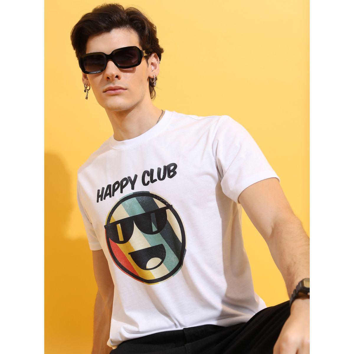 تيشيرت بقصة مريحة وطبعة جرافيك كيتش × ستايلي-men-clothing-tshirtsandpolos-tshirts-image-1