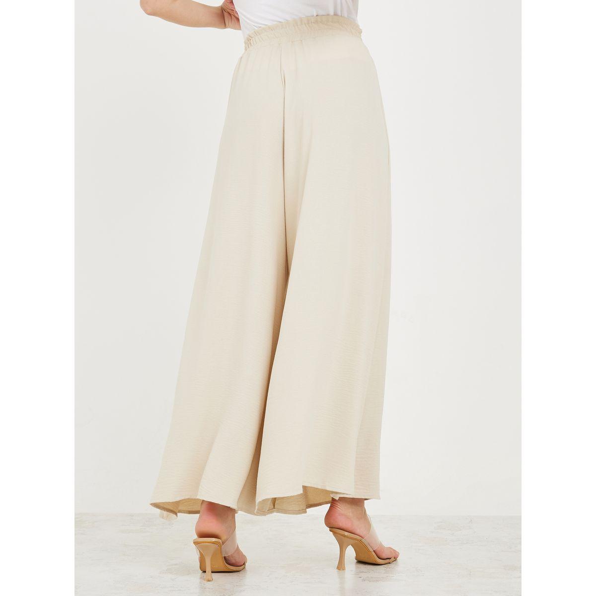 Styli Wide Leg Pants with Elasticated Paperbag Waistband-women-clothing-bottoms-trousers-image-4