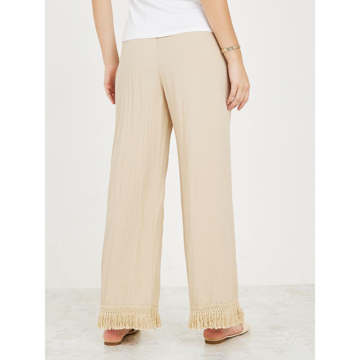 بنطال بأرجل واسعة وحواف بشراشيب-women-clothing-bottoms-trousers-image-4