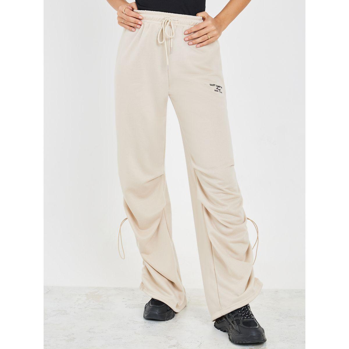 Styli Embroidered Relaxed Fit Jogger with Ruched Detail-women-clothing-bottoms-joggers-image-2