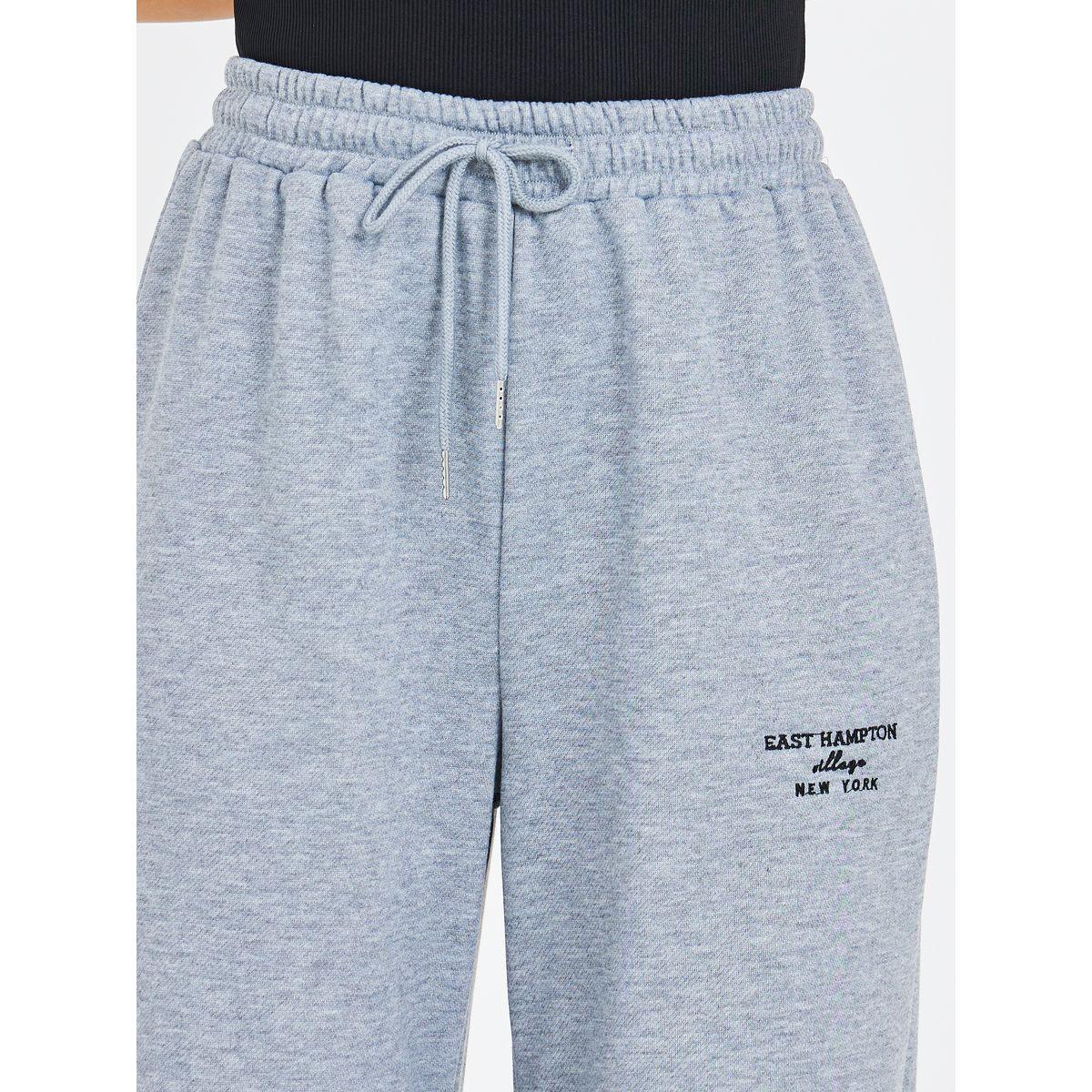 جوغر بقصة مريحة وتفاصيل مزمومة-women-clothing-bottoms-joggers-image-4