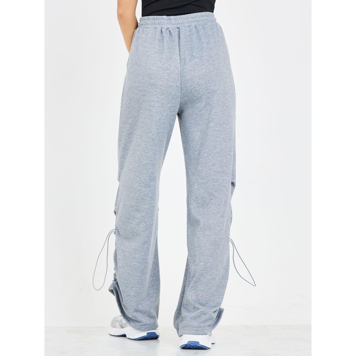 جوغر بقصة مريحة وتفاصيل مزمومة-women-clothing-bottoms-joggers-image-5