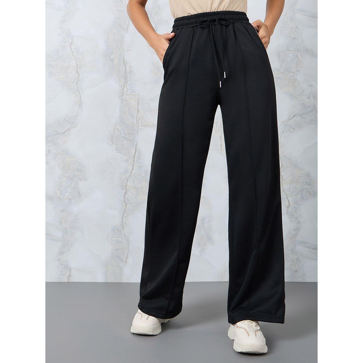 Styli Straight Fit Joggers with Drawstring-women-clothing-bottoms-joggers-image-2