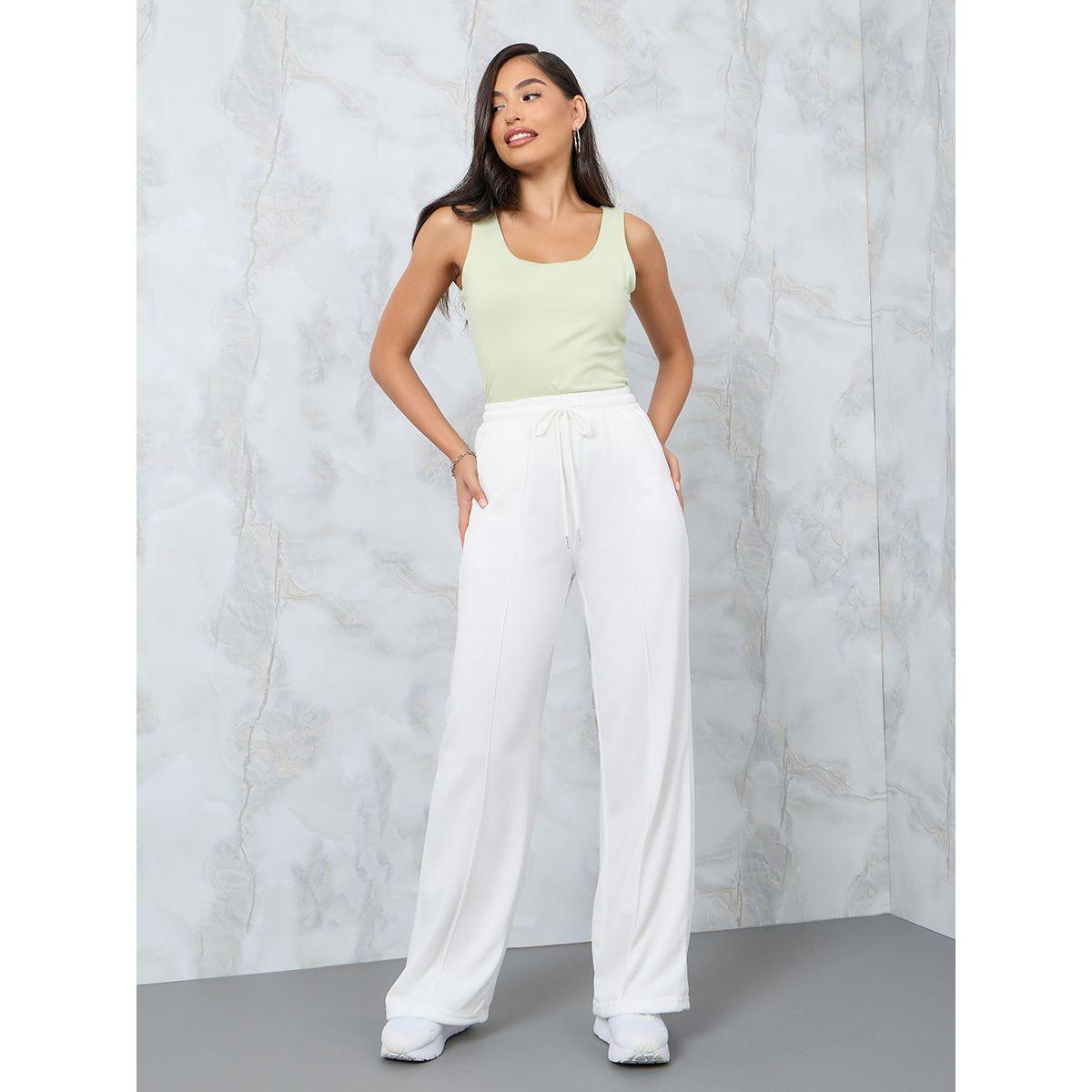 Styli Straight Fit Joggers with Drawstring-women-clothing-bottoms-joggers-image-1