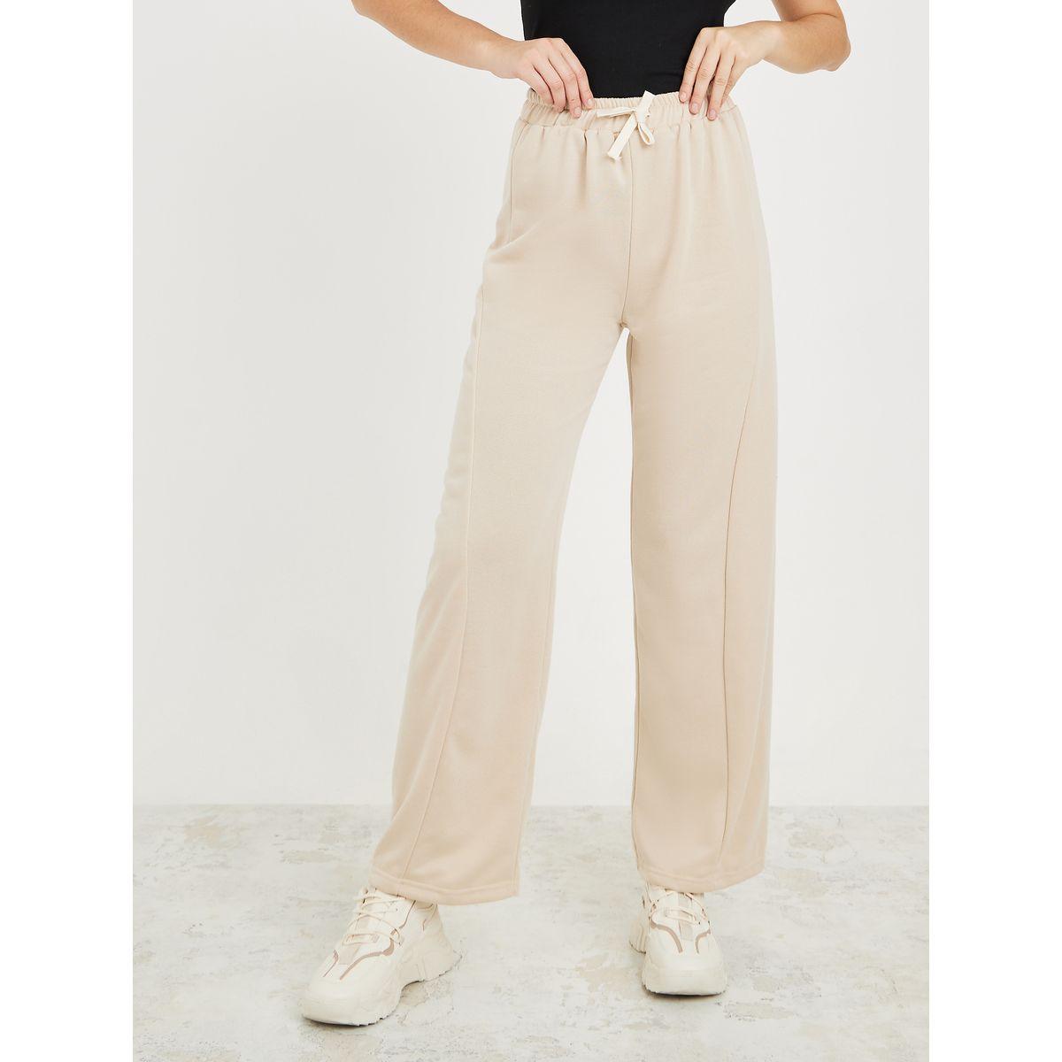 جوغر بقصة مريحة مع أربطة-women-clothing-bottoms-joggers-image-1