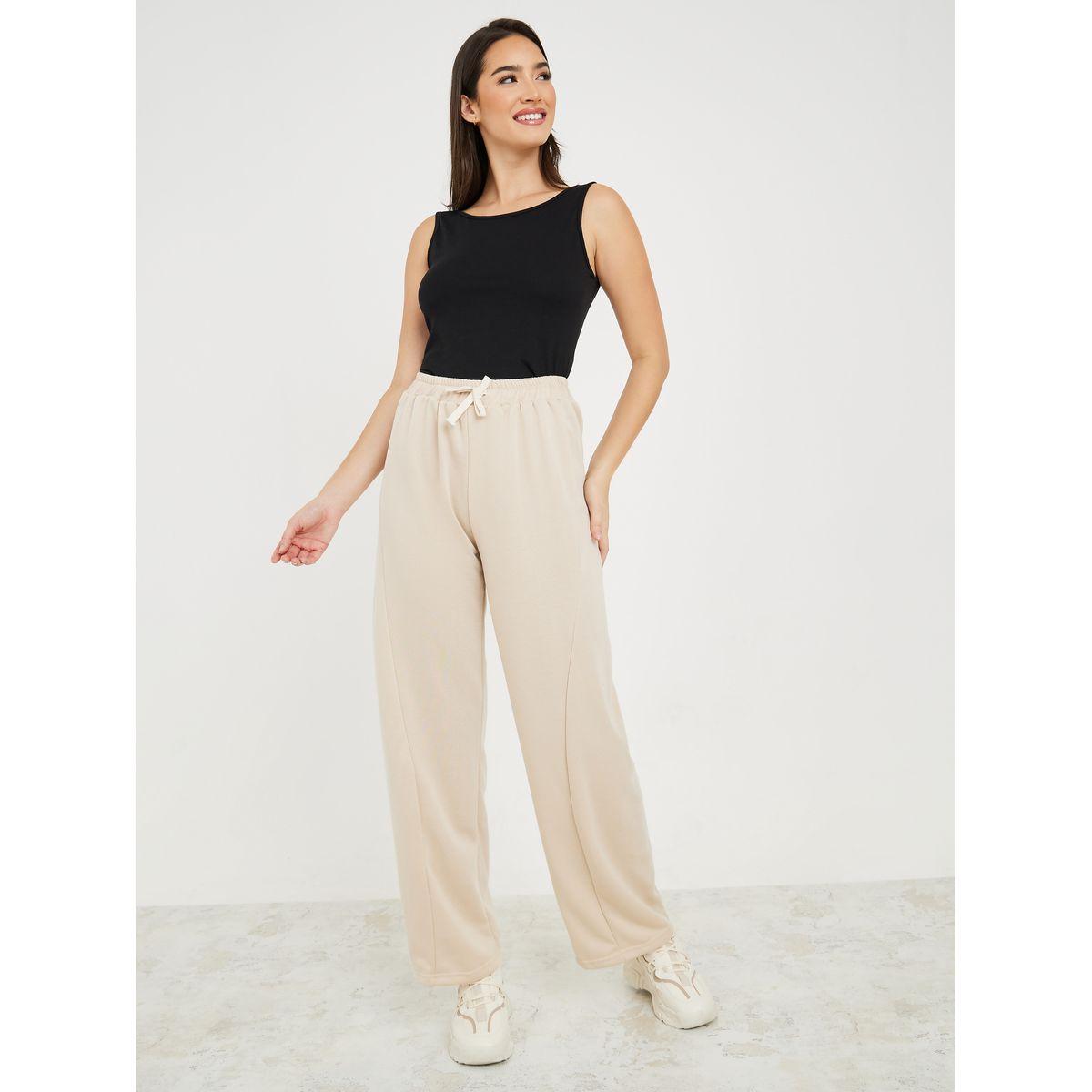 جوغر بقصة مريحة مع أربطة-women-clothing-bottoms-joggers-image-2
