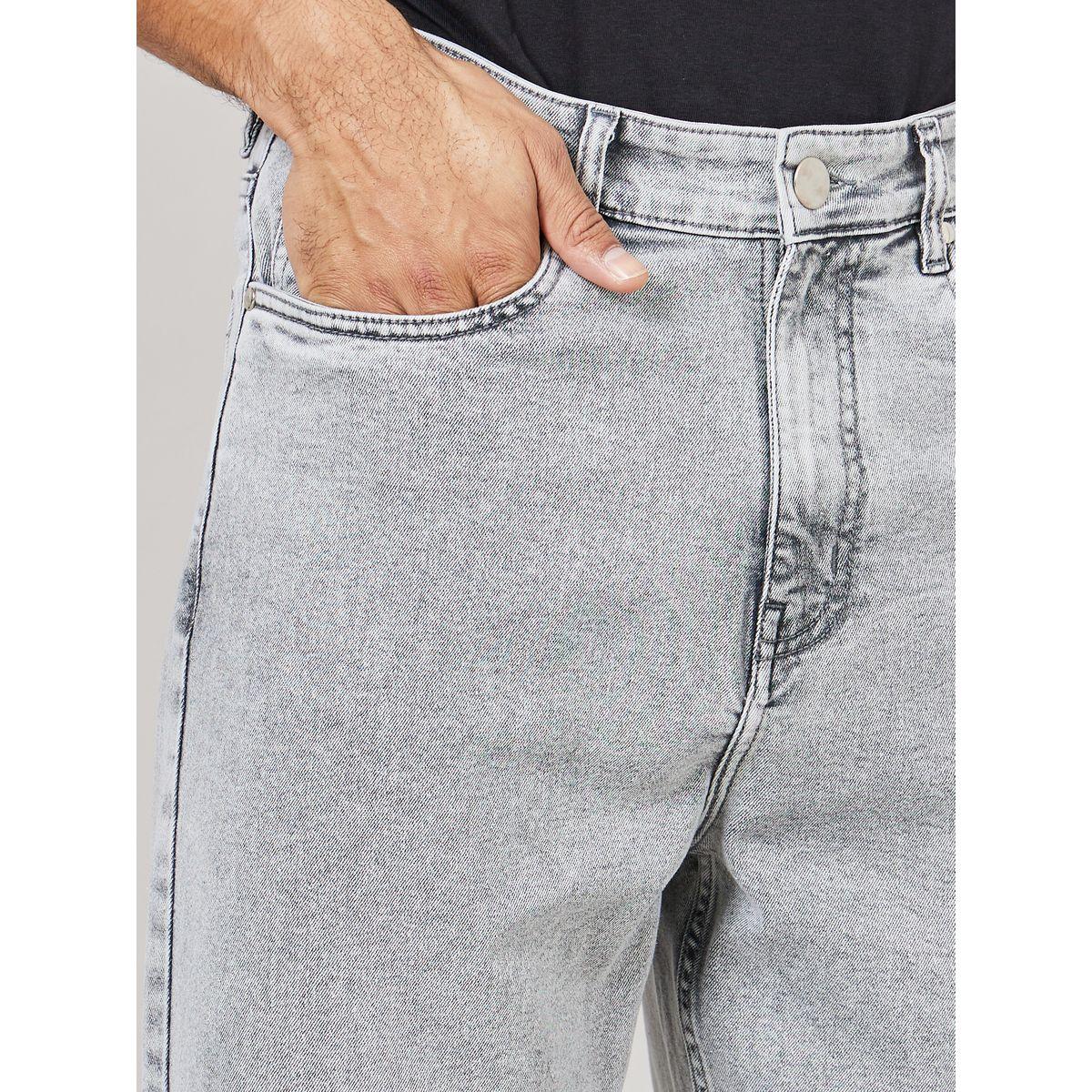 Styli Acid Wash Loose Fit Jeans with Pockets-men-clothing-bottoms-jeans-image-3