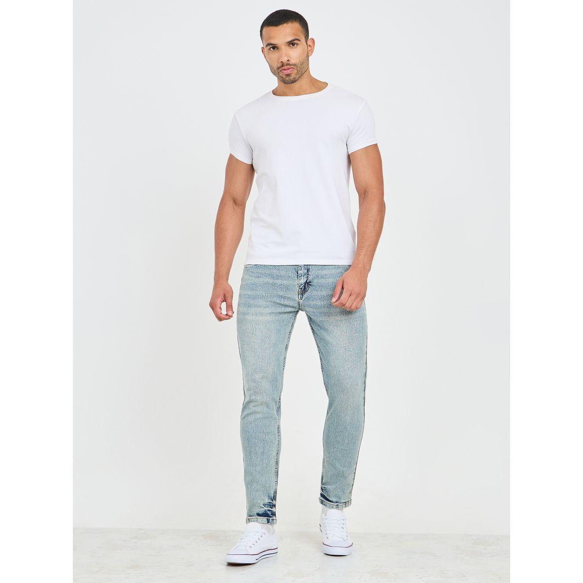 جينز بتفاصيل مشطوقة وقصة سليم فت-men-clothing-bottoms-jeans-image-2