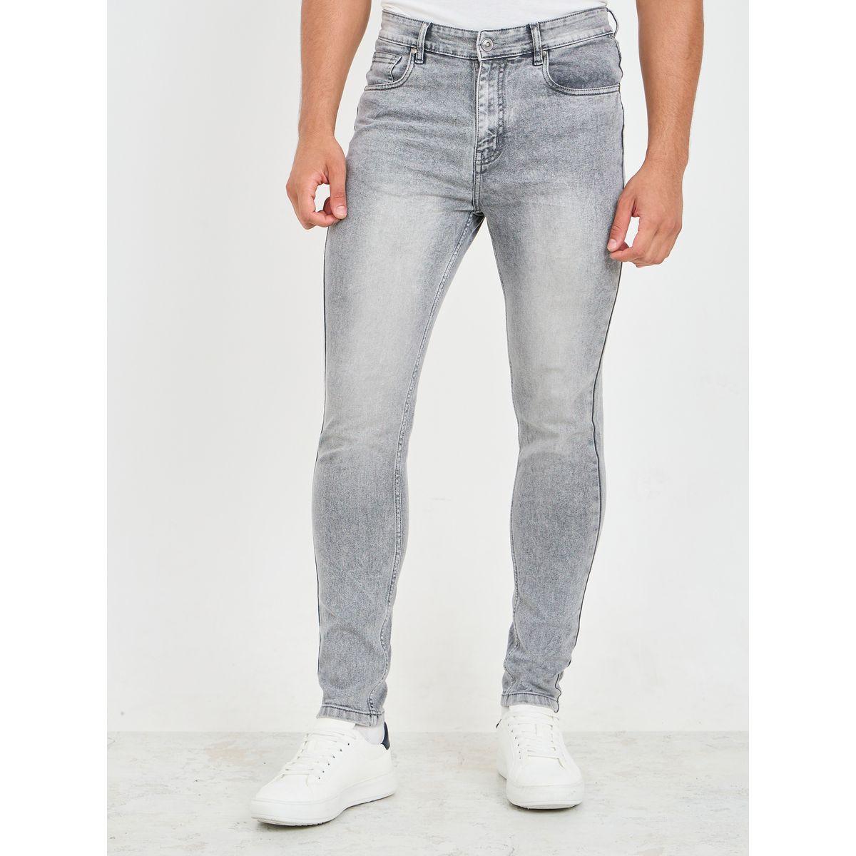 Styli Acid Wash Skinny Fit Jeans with Knee Dart Detail-men-clothing-bottoms-jeans-image-1
