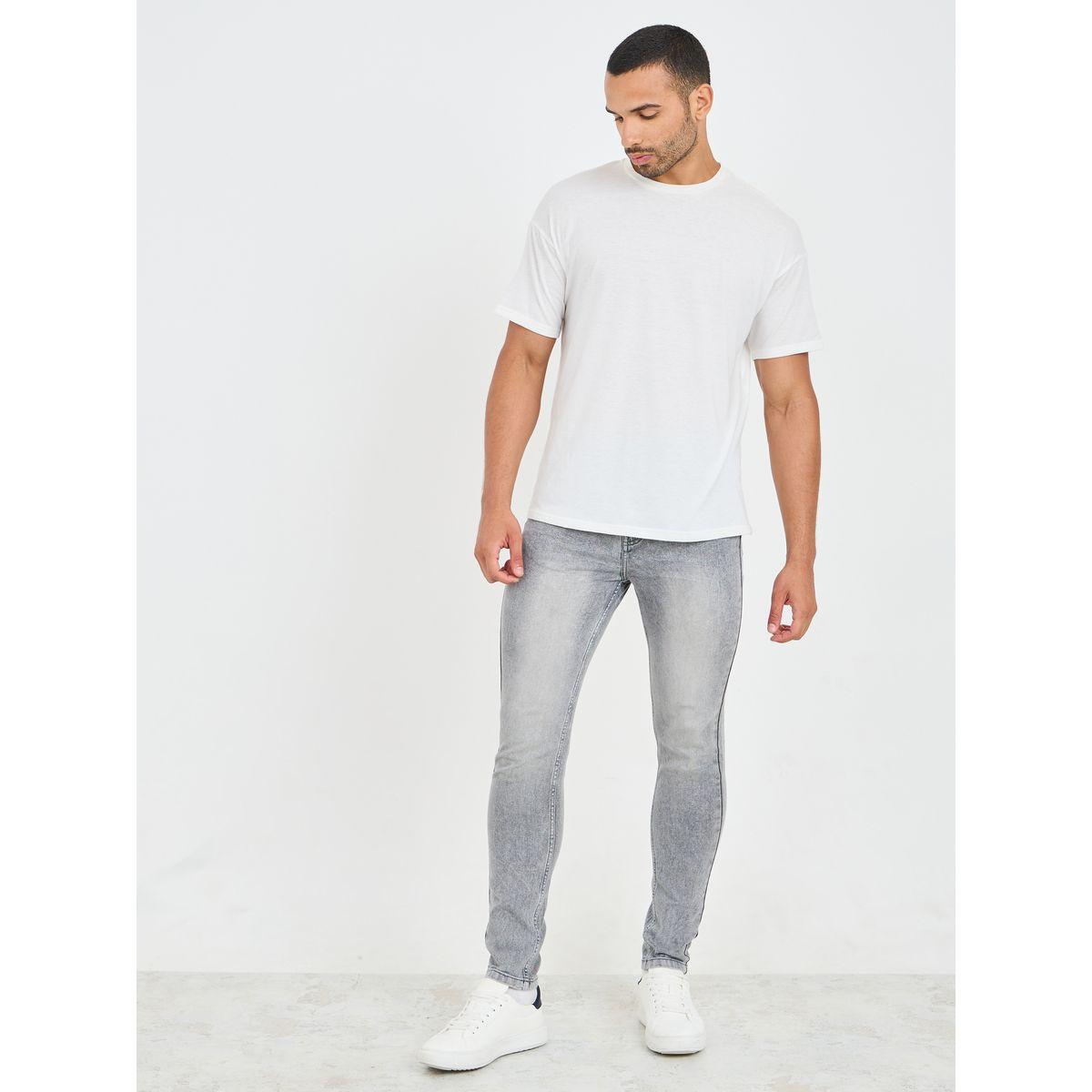 Styli Acid Wash Skinny Fit Jeans with Knee Dart Detail-men-clothing-bottoms-jeans-image-2