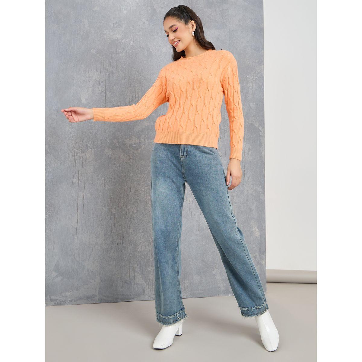 Styli Solid Textured Cable Knit Sweater-women-clothing-cardigansandjumpers-jumpers-image-2
