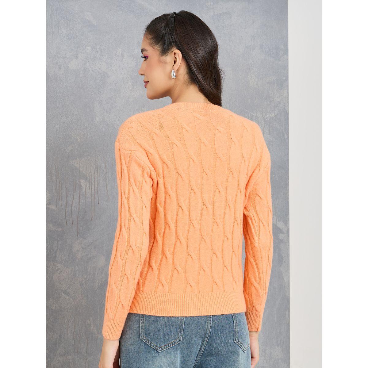 Styli Solid Textured Cable Knit Sweater-women-clothing-cardigansandjumpers-jumpers-image-5