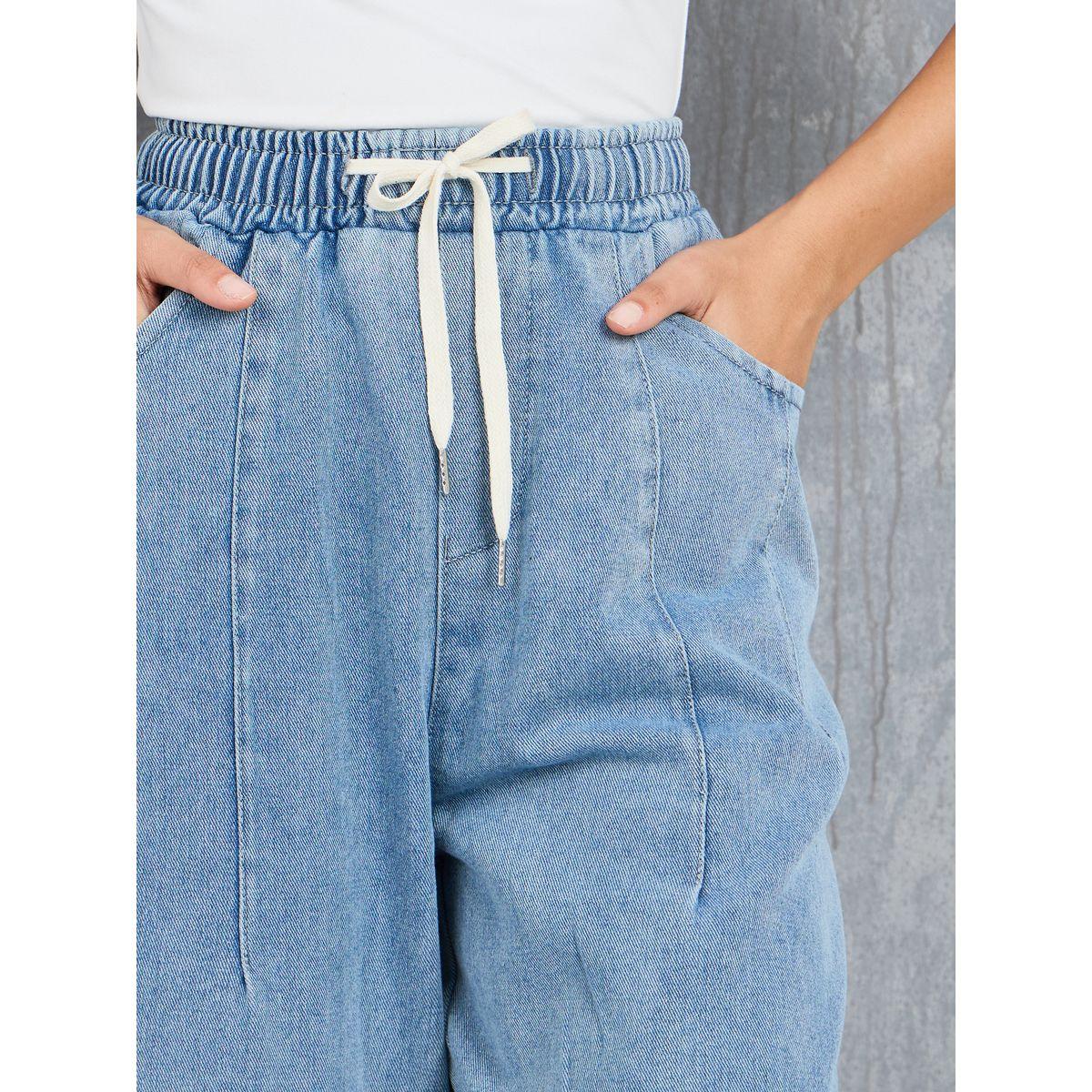 جينز بأرجل واسعة مع رباط خصر-women-clothing-bottoms-jeans-image-3