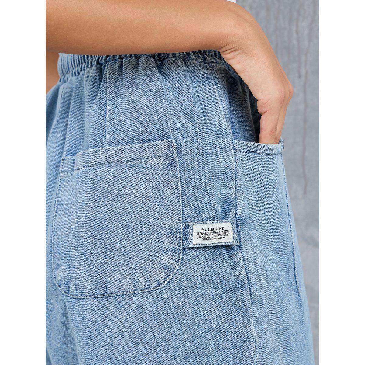 جينز بأرجل واسعة مع رباط خصر-women-clothing-bottoms-jeans-image-4