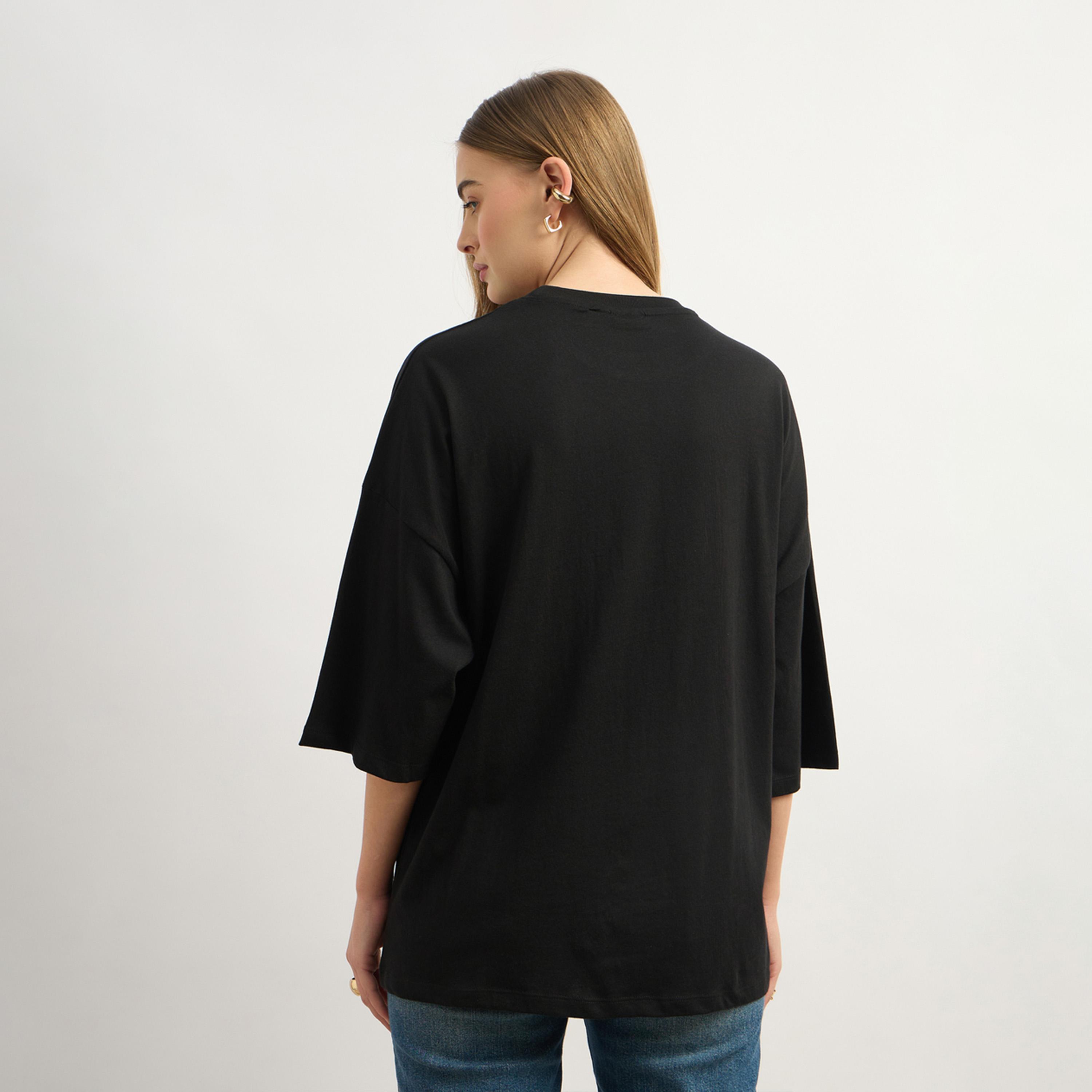 Styli Graphic Print Round Neck Oversized T-Shirt-women-clothing-tshirts-image-5