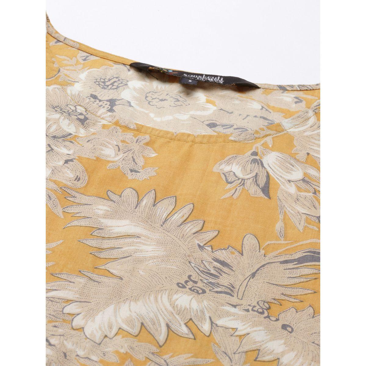 Sanskrutihomes X Styli Floral Print Longline Kaftan & Pyjama Set-women-clothing-nightwear-pyjamas-longsets-image-2