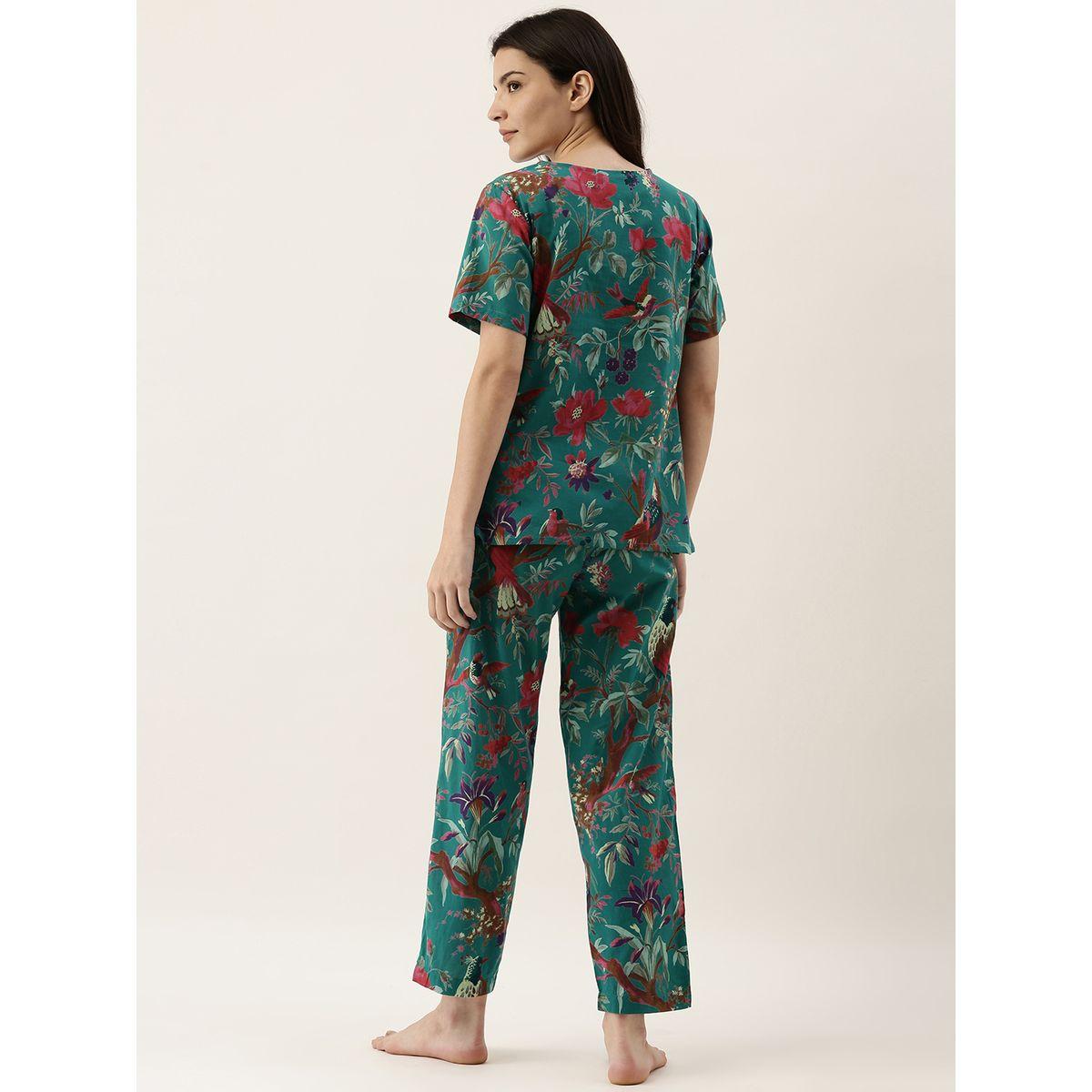 طقم بيجاما من ( بنطال + بلوزة ) سانسكريتي هومز × ستايلي-women-clothing-nightwear-pyjamas-longsets-image-5