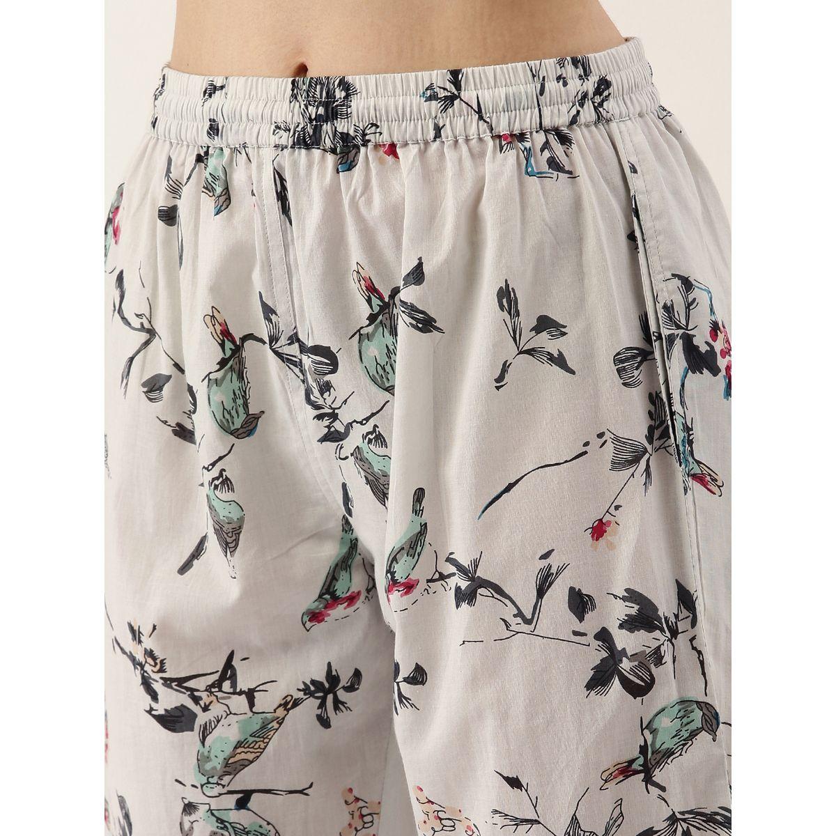 طقم بيجاما من 3 ( بنطال + روب + بلوزة كامي ) سانسكريتي هومز × ستايلي-women-clothing-nightwear-pyjamas-longsets-image-9