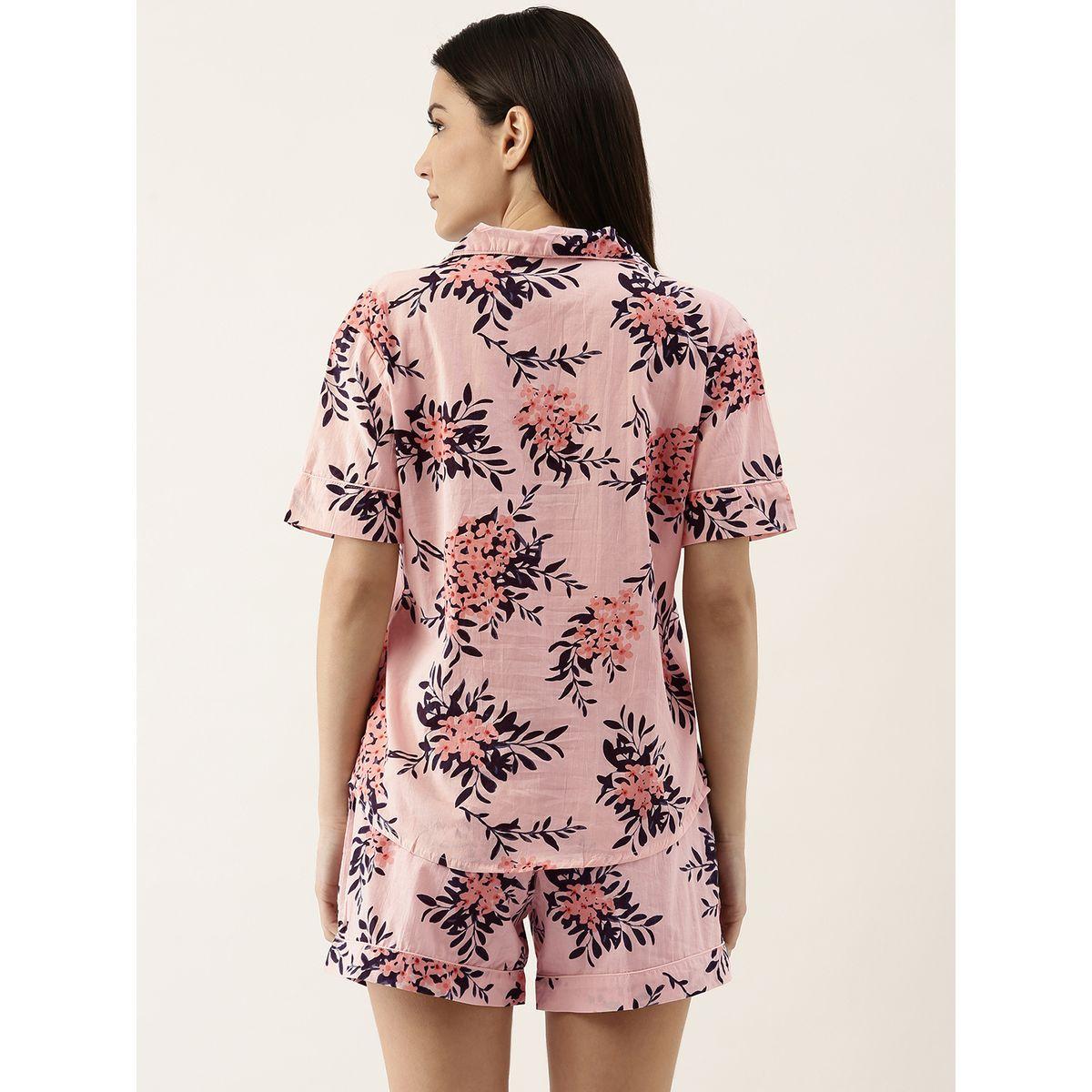 مجموعة من ( شورت + بلوزة ) سانسكريتي هومز × ستايلي-women-clothing-nightwear-pyjamas-shortsets-image-5
