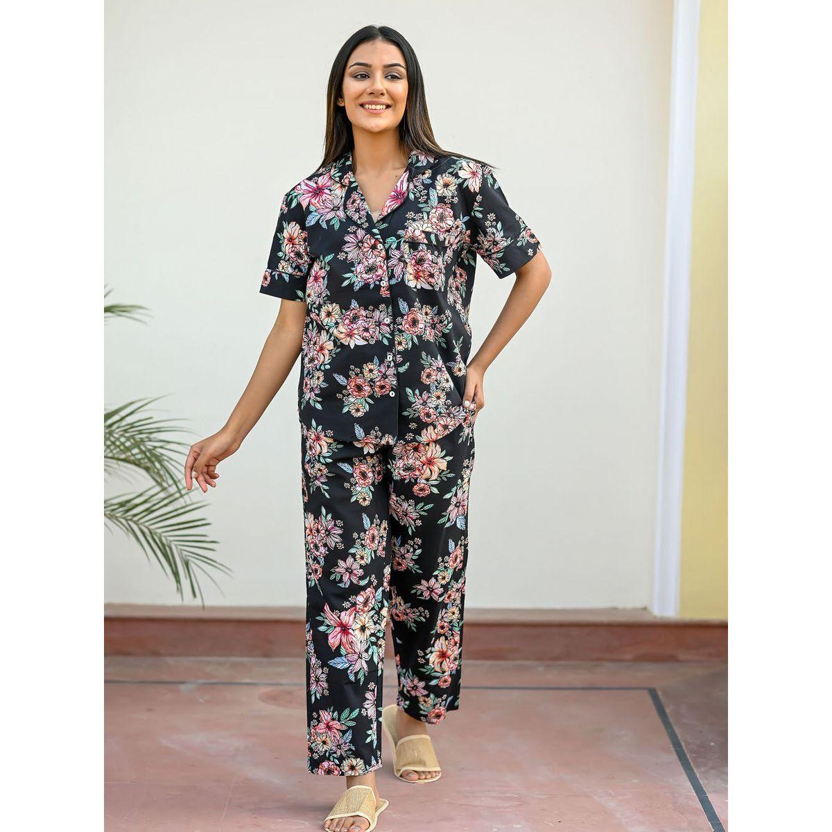 مجموعة من ( بنطال + بلوزة ) سانسكريتي هومز × ستايلي-women-clothing-nightwear-pyjamas-longsets-image-8