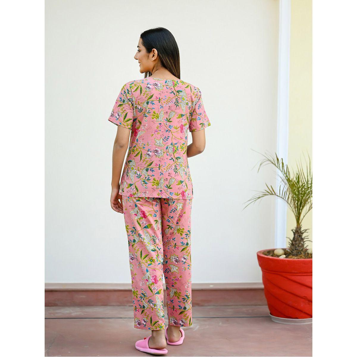 Sanskrutihomes X Styli All Over Print Cotton Top & Pyjama Set-women-clothing-nightwear-pyjamas-longsets-image-1