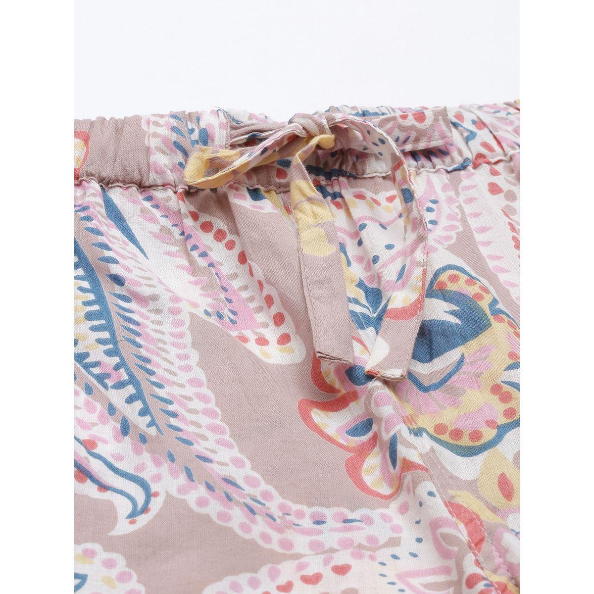 مجموعة من 3 ( شورت + روب + بلوزة كامي ) سانسكريتي هومز × ستايلي-women-clothing-nightwear-pyjamas-shortsets-image-3
