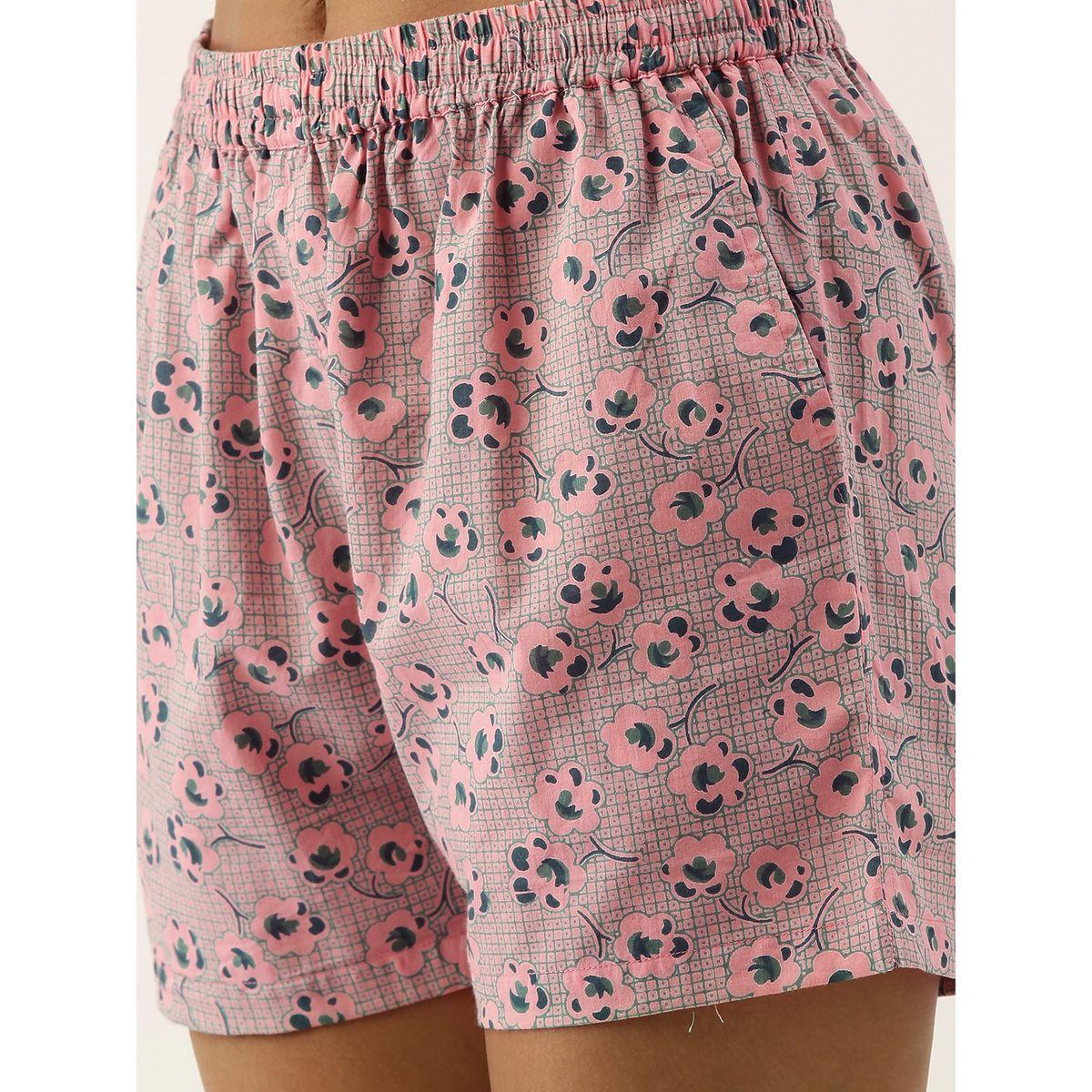 Sanskrutihomes X Styli Floral Print Cotton Top & Shorts Set-women-clothing-nightwear-pyjamas-shortsets-image-5
