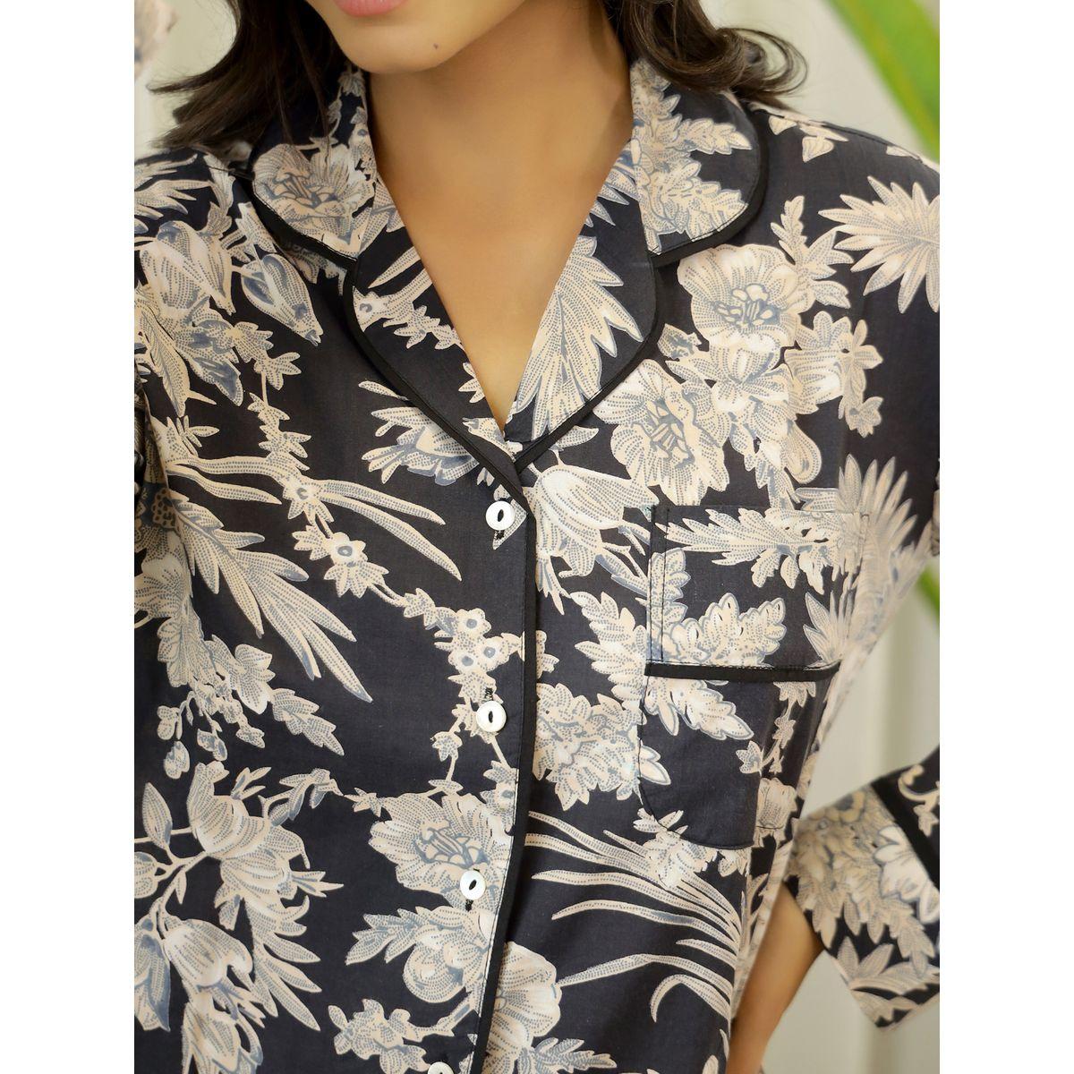 طقم بيجاما من ( بنطال + بلوزة ) سانسكريتي هومز × ستايلي-women-clothing-nightwear-pyjamas-longsets-image-7