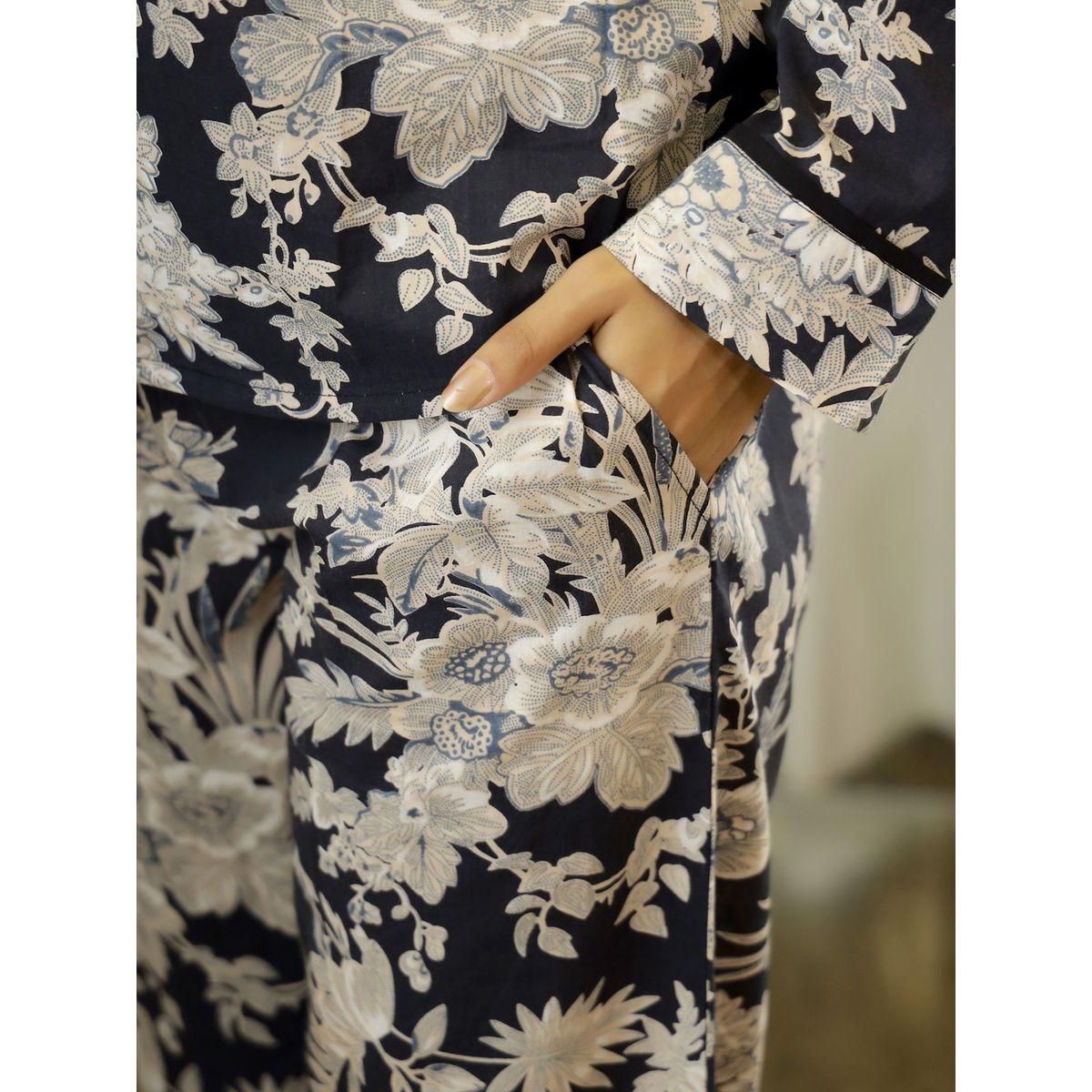 طقم بيجاما من ( بنطال + بلوزة ) سانسكريتي هومز × ستايلي-women-clothing-nightwear-pyjamas-longsets-image-8