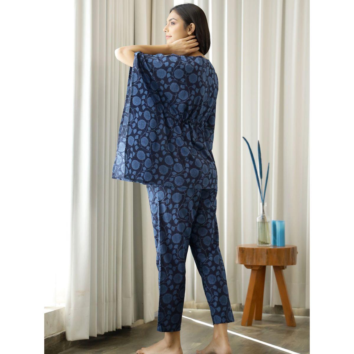 Sanskrutihomes X Styli All Over Floral Print Kaftan & Pants Co-Ords-women-clothing-coordsets-image-1