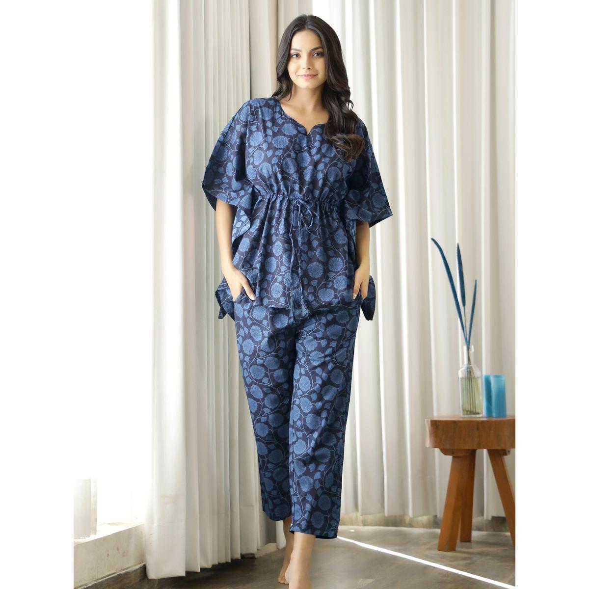 Sanskrutihomes X Styli All Over Floral Print Kaftan & Pants Co-Ords-women-clothing-coordsets-image-2
