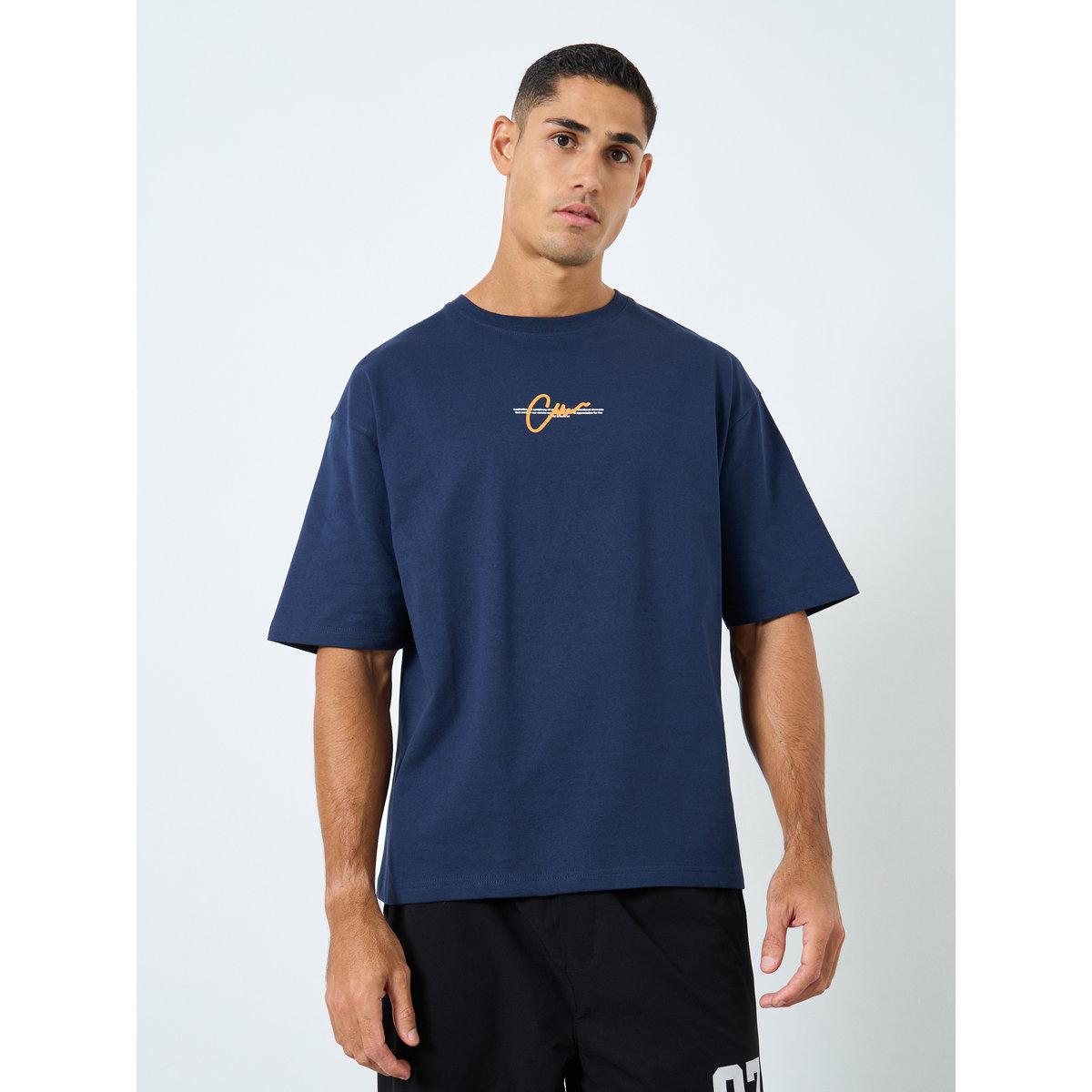 Styli Terry Oversized Slogan Print T-Shirt-men-clothing-tshirtsandpolos-tshirts-image-2
