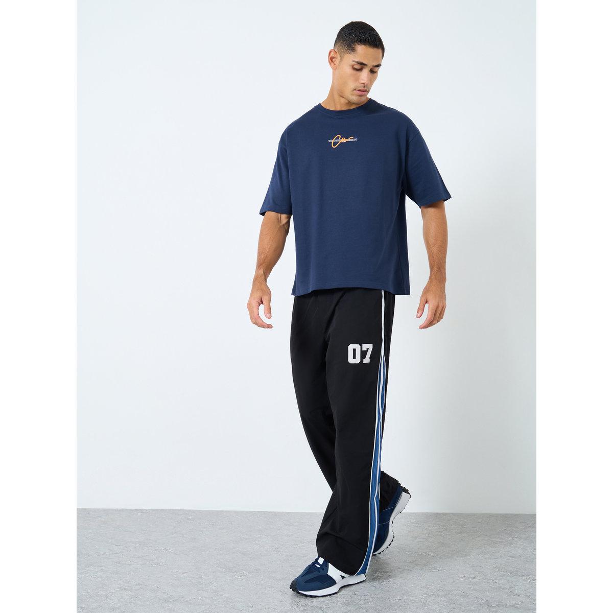 Styli Terry Oversized Slogan Print T-Shirt-men-clothing-tshirtsandpolos-tshirts-image-3