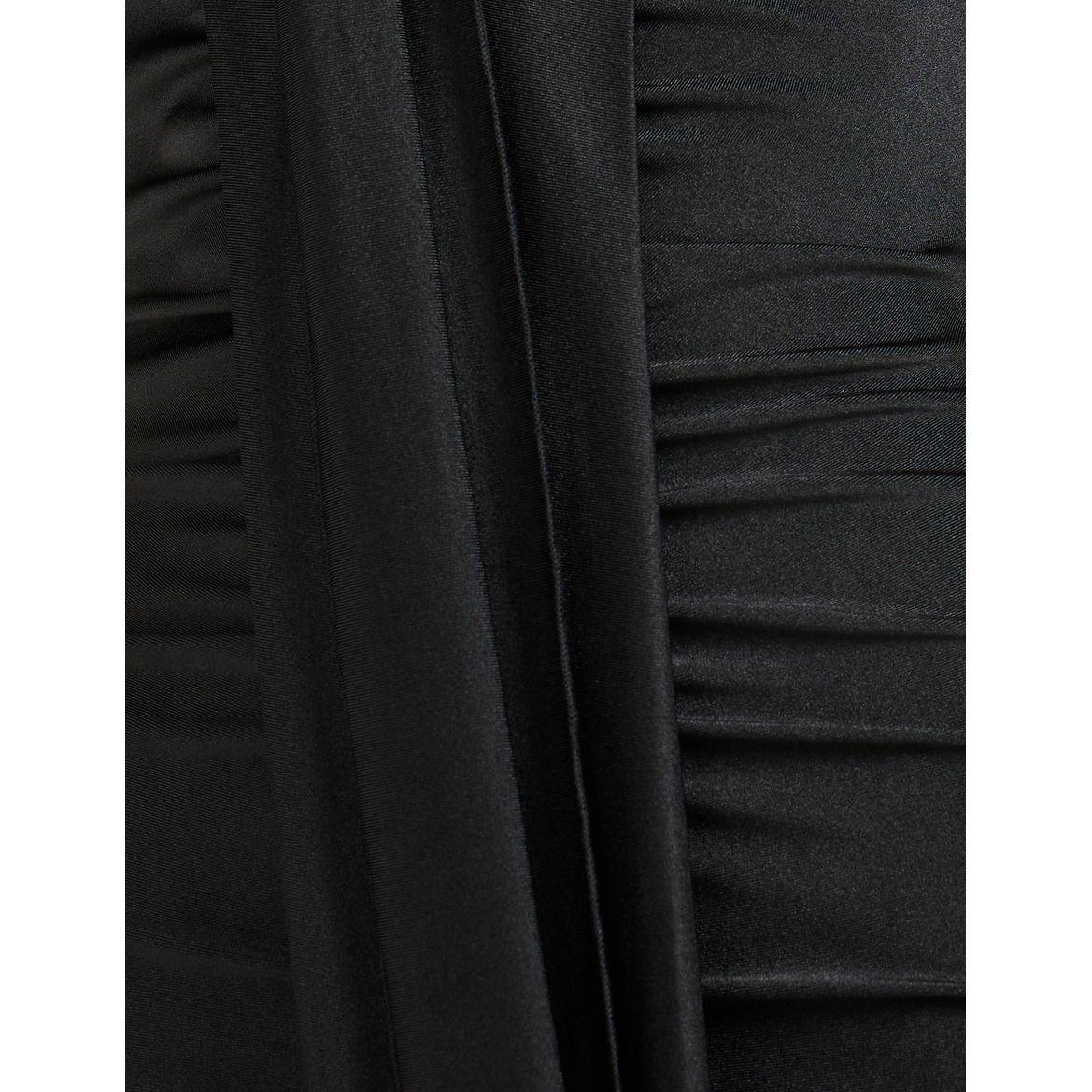 Styli Drape Detail Bodycon Midi Dress with Side Slit-women-clothing-dresses-image-3