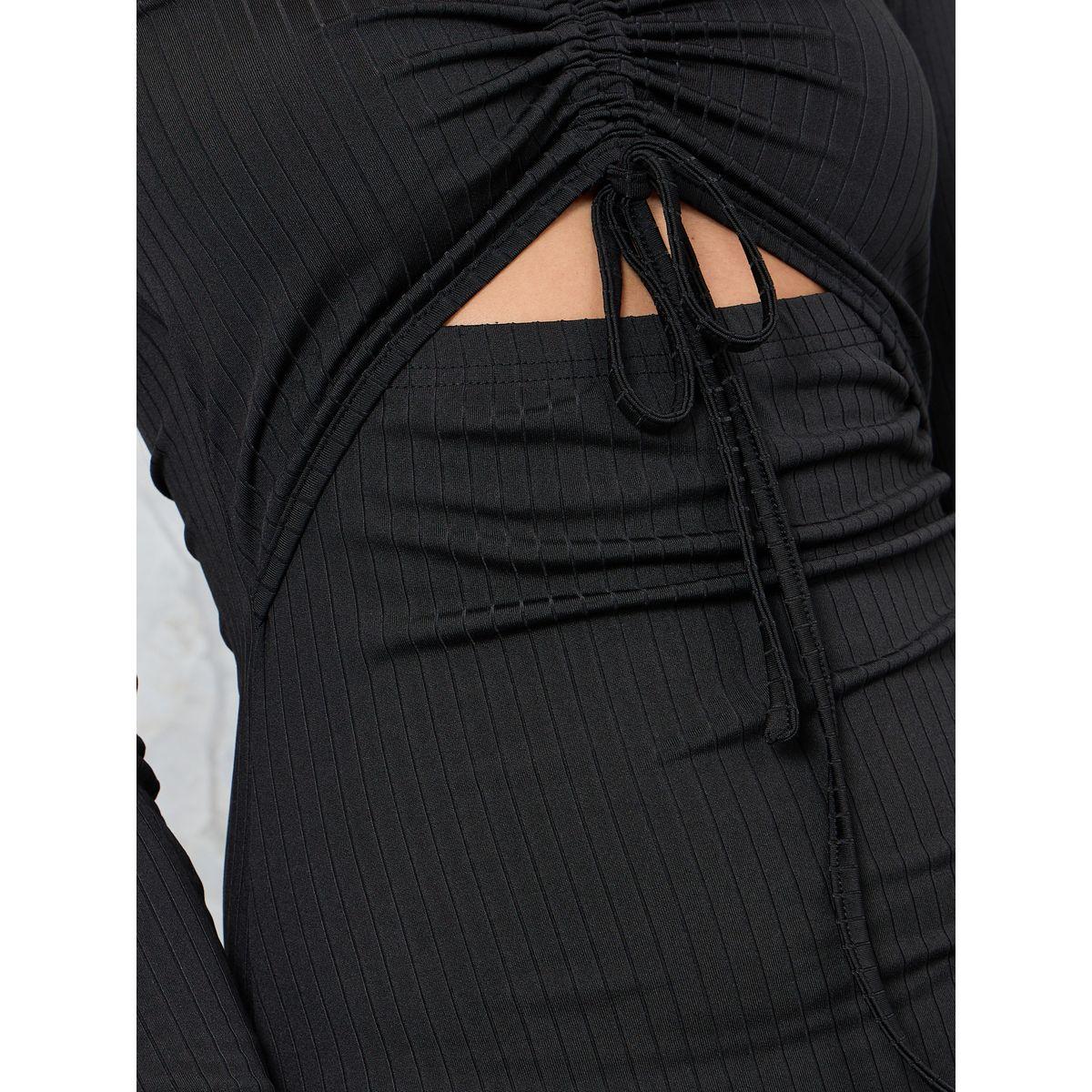 فستان محبوك بياقة على شكل قلب-women-clothing-dresses-image-3