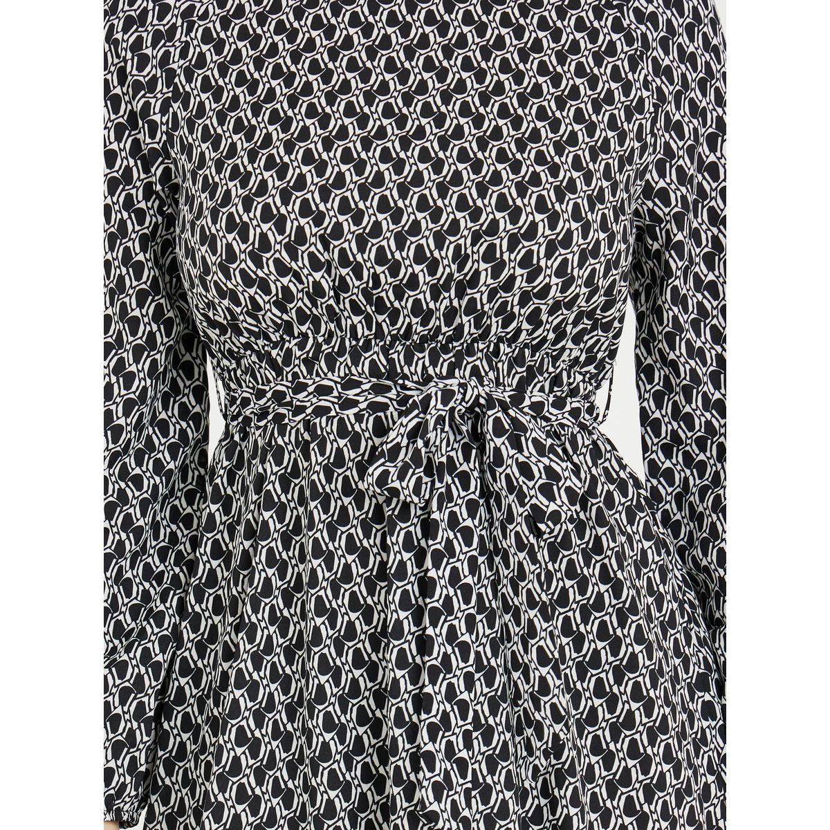 Styli All Over Print A-Line Maxi Dress with Tie Belt-women-clothing-dresses-image-3