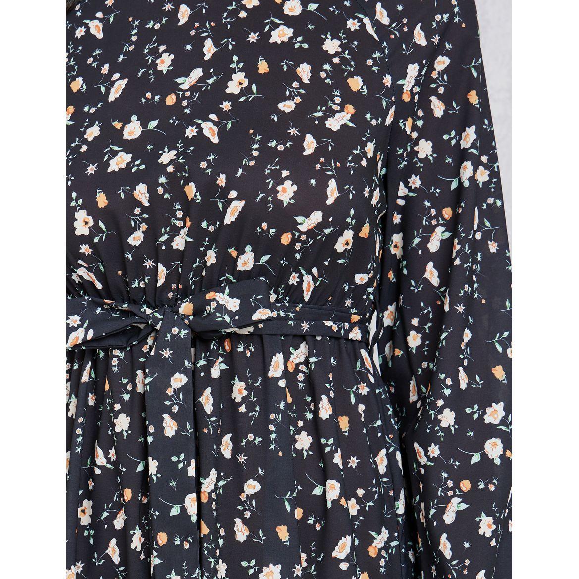 فستان طويل مطبع بالكامل مع حزام-women-clothing-dresses-image-3