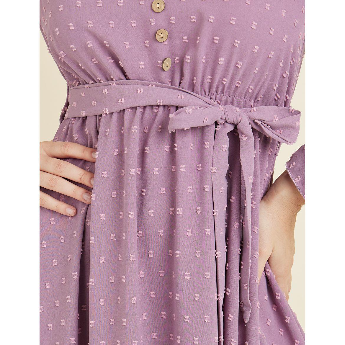 فستان ميدي مع حزام خصر-women-clothing-dresses-image-3