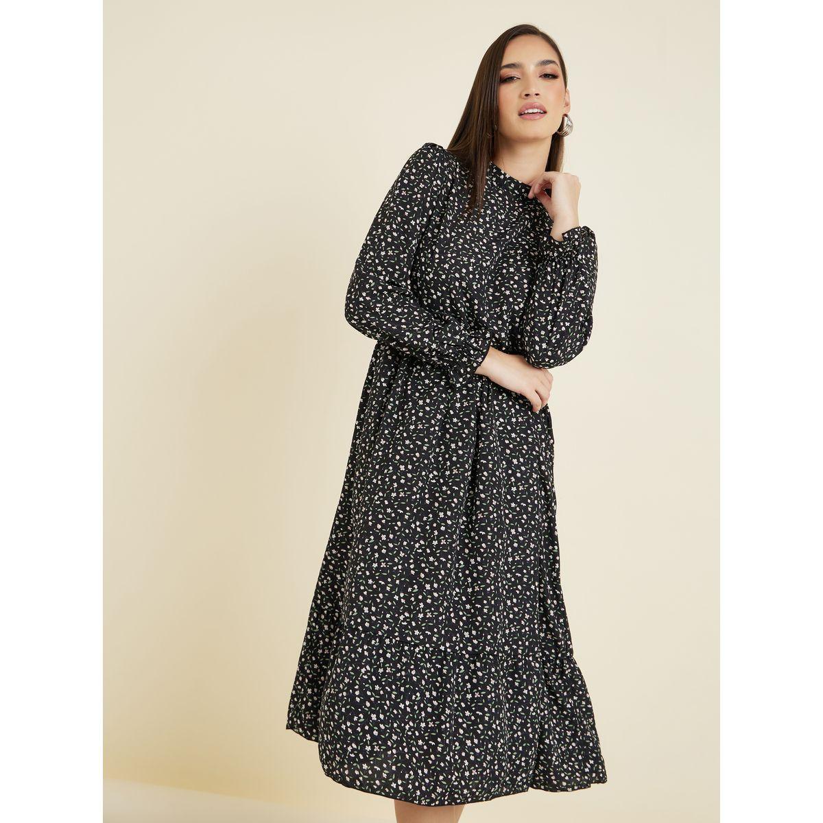 فستان ميدي بياقة عالية-women-clothing-dresses-image-2